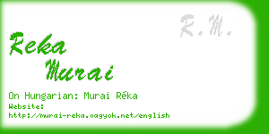 reka murai business card